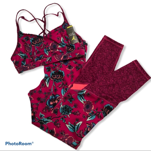 Old Navy Pants - Old Navy Active Leggings and Sports Bra Set Floral